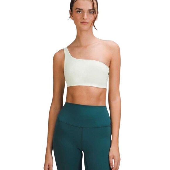 Lululemon Ribbed Nulu Asymmetrical Yoga Bra *Light Support, A/B Cup Color: Elixi - Picture 1 of 5